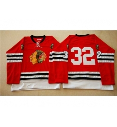 Chicago Blackhawks #32 Michal Rozsival Red Mitchell And Ness 1960-61 Stitched NHL Jersey