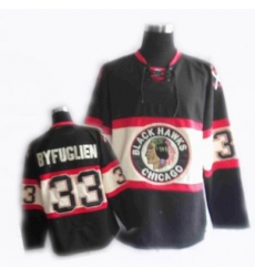 RBK Chicago Blackhawks #33 BYFUGLIEN New Third jersey black