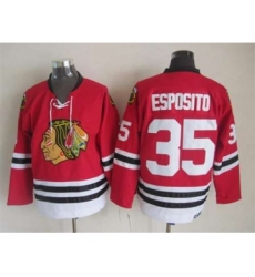 nhl jerseys chicago blackhawks 35 esposito red[m&n]