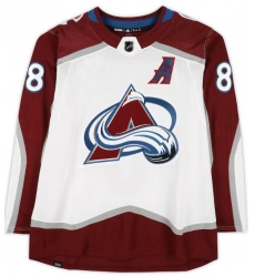 Adidas Colorado Avalanche 8 Cale Makar White Road Authentic With A Patch Stitched NHL Jersey