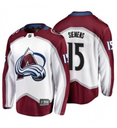 Men Colorado Avalanche 15 Duncan Siemens White Stitched Jersey