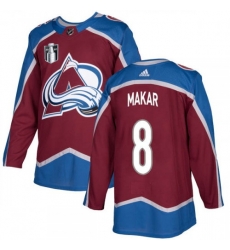 Men Colorado Avalanche 8 Cale Makar 2022 Burgundy Stanley Cup Final Patch Stitched Jersey