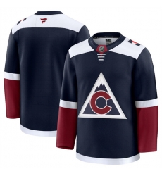 Men Colorado Avalanche Blank Navy 2024 25 Alternate Stitched Jersey