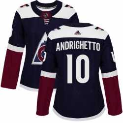 Womens Adidas Colorado Avalanche 10 Sven Andrighetto Authentic Navy Blue Alternate NHL Jersey  Womens Adidas Colorado Avalanche 10 Sven Andrighetto Authentic Navy Blue Alternate NHL Jersey