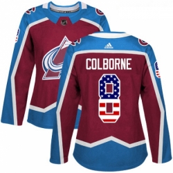 Womens Adidas Colorado Avalanche 8 Joe Colborne Authentic Burgundy Red USA Flag Fashion NHL Jersey  Womens Adidas Colorado Avalanche 8 Joe Colborne Authentic Burgundy Red USA Flag Fashion NHL Jersey