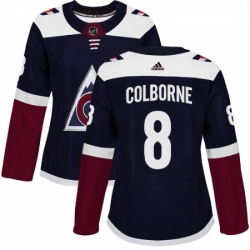 Womens Adidas Colorado Avalanche 8 Joe Colborne Authentic Navy Blue Alternate NHL Jersey  Womens Adidas Colorado Avalanche 8 Joe Colborne Authentic Navy Blue Alternate NHL Jersey