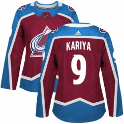 Womens Adidas Colorado Avalanche 9 Paul Kariya Authentic Burgundy Red Home NHL Jersey  Womens Adidas Colorado Avalanche 9 Paul Kariya Authentic Burgundy Red Home NHL Jersey