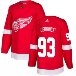 Men Detroit Red Wings 93 Alex DeBrincat Red Stitched Jersey