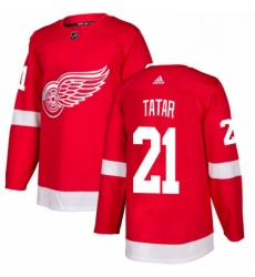 Mens Adidas Detroit Red Wings 21 Tomas Tatar Premier Red Home NHL Jersey 