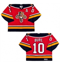 Men Florida Panthers 10 Pavel Bure Red Stitched Jersey