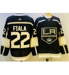 Men Los Angeles Kings 22 Kevin Fiala Black Stitched Jersey