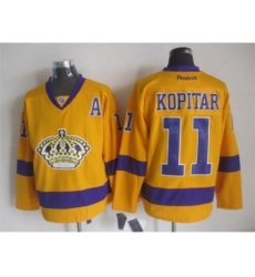 NHL Los Angeles Kings #11 Anze Kopitar yellow jerseys