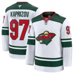 Men Minnesota Wild ACTIVE PLAYER Custom White 2024 25 Away Stitched Hockey Jersey