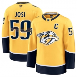 Men Nashville Predators 59 Roman Josi Gold 2024 25 Home Stitched Hockey Jersey