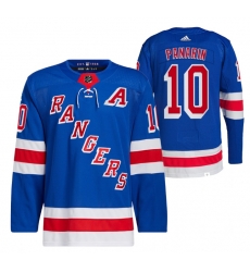 Men New York Rangers 10 Artemi Panari Blue Stitched Jersey