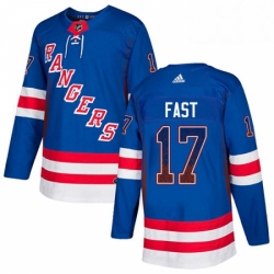 Mens Adidas New York Rangers 17 Jesper Fast Authentic Royal Blue Drift Fashion NHL Jersey  Mens Adidas New York Rangers 17 Jesper Fast Authentic Royal Blue Drift Fashion NHL Jersey