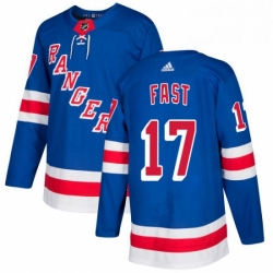 Mens Adidas New York Rangers 17 Jesper Fast Authentic Royal Blue Home NHL Jersey  Mens Adidas New York Rangers 17 Jesper Fast Authentic Royal Blue Home NHL Jersey