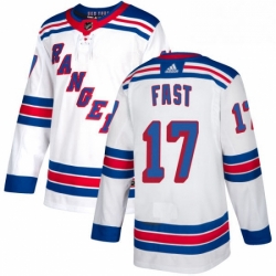 Mens Adidas New York Rangers 17 Jesper Fast Authentic White Away NHL Jersey  Mens Adidas New York Rangers 17 Jesper Fast Authentic White Away NHL Jersey