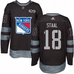 Mens Adidas New York Rangers 18 Marc Staal Authentic Black 1917 2017 100th Anniversary NHL Jersey  Mens Adidas New York Rangers 18 Marc Staal Authentic Black 1917 2017 100th Anniversary NHL Jersey
