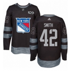 Mens Adidas New York Rangers 42 Brendan Smith Authentic Black 1917 2017 100th Anniversary NHL Jersey  Mens Adidas New York Rangers 42 Brendan Smith Authentic Black 1917 2017 100th Anniversary NHL Jersey