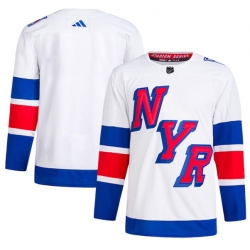 Men's New York Rangers Blank White 2024 Stadium Series Stitched Jersey