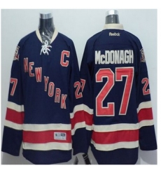 New York Rangers #27 Ryan McDonagh Navy Blue Stitched NHL Jersey