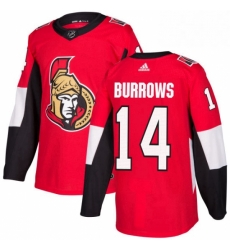 Mens Adidas Ottawa Senators 14 Alexandre Burrows Premier Red Home NHL Jersey 