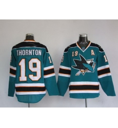 Jerseys San Jose Sharks 19 Joe Thornton Green