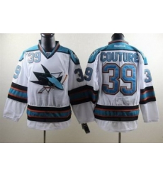 San Jose Sharks #39 Logan Couture white jeseys