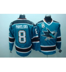 San Jose Sharks 8 Joe pavelski blue jerseys