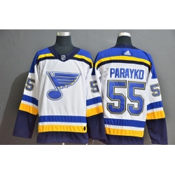 Blues 55 Colton Parayko White Adidas Jersey