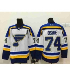 nhl jerseys st. louis blues #74 oshie white[patch A]