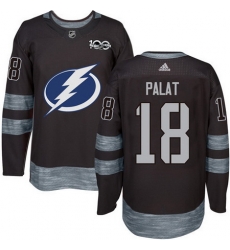 Lightning #18 Ondrej Palat Black 1917 2017 100th Anniversary Stitched NHL Jersey