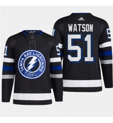 Men's Tampa Bay Lightning #51 Austin Watson Black 2024 Stadium Series Stitched Jersey