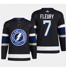 Men's Tampa Bay Lightning #7 Haydn Fleury Black 2024 Stadium Series Stitched Jersey