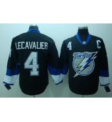 Tampa Bay Lightning 4 Lecavalier Black Jerseys With C Patch