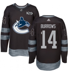 Canucks #14 Alex Burrows Black 1917 2017 100th Anniversary Stitched NHL Jersey