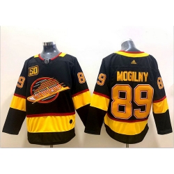 Canucks 89 Alexander Mogilny Black 50th Anniversary Adidas Jerseys