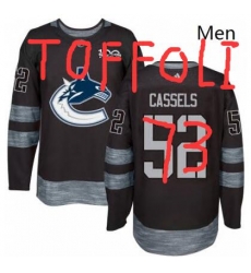 Mens Adidas Vancouver Canucks 73 Tyler TOFFOLI Premier Black 1917 2017 100th Anniversary NHL Jersey