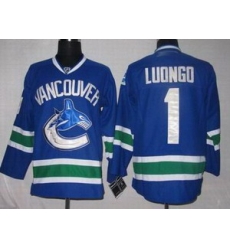 Vancouver Canucks 1 Roberto Luongo BLUE