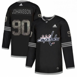 Mens Adidas Washington Capitals 90 Marcus Johansson Black 1 Authentic Classic Stitched NHL Jersey 