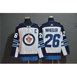 Winnipeg Jets 26 Blake Wheeler White Adidas Jersey