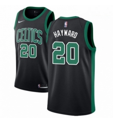 Mens Adidas Boston Celtics 20 Gordon Hayward Authentic Black NBA Jersey Statement Edition 