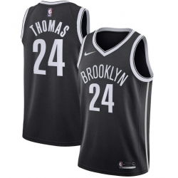 Men Brooklyn Nets Cam Thomas Cameron Thomas Black #24  Nike Icon Stitched NBA Jersey