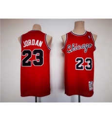 Men Chicago Bulls 23 Michael Jordan Red Stitched Jersey