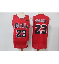 Men Chicago Bulls Michael Jordan 23 Old English Faded Jersey