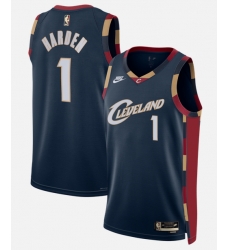 Men Cleveland Cavaliers 1 James Harden Navy 2026 Classic Edition Stitched Basketball Jersey Men Cleveland Cavaliers 1 James Harden Navy 2026 Classic Edition Stitched Basketball Jersey