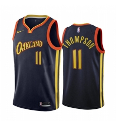 Men Golden State Warriors 11 klay thompson navy city edition oakland 2020 nba jersey