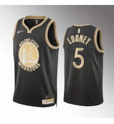 Men Golden State Warriors 5 Kevon Looney Black 2024 Select Series Stitched Basketball Jersey