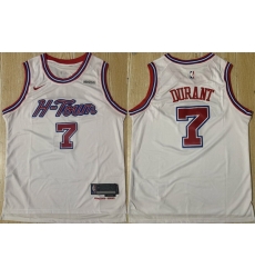 Men Houston Rockets 7 Kevin Durant White 2024 25 Stitched Jersey Men Houston Rockets 7 Kevin Durant White 2024 25 Stitched Jersey